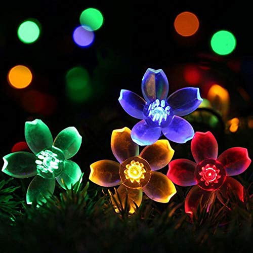 Details about   Solar Garden String Light 7M Outdoor Waterproof Garland Flower LED Lighting Lamp